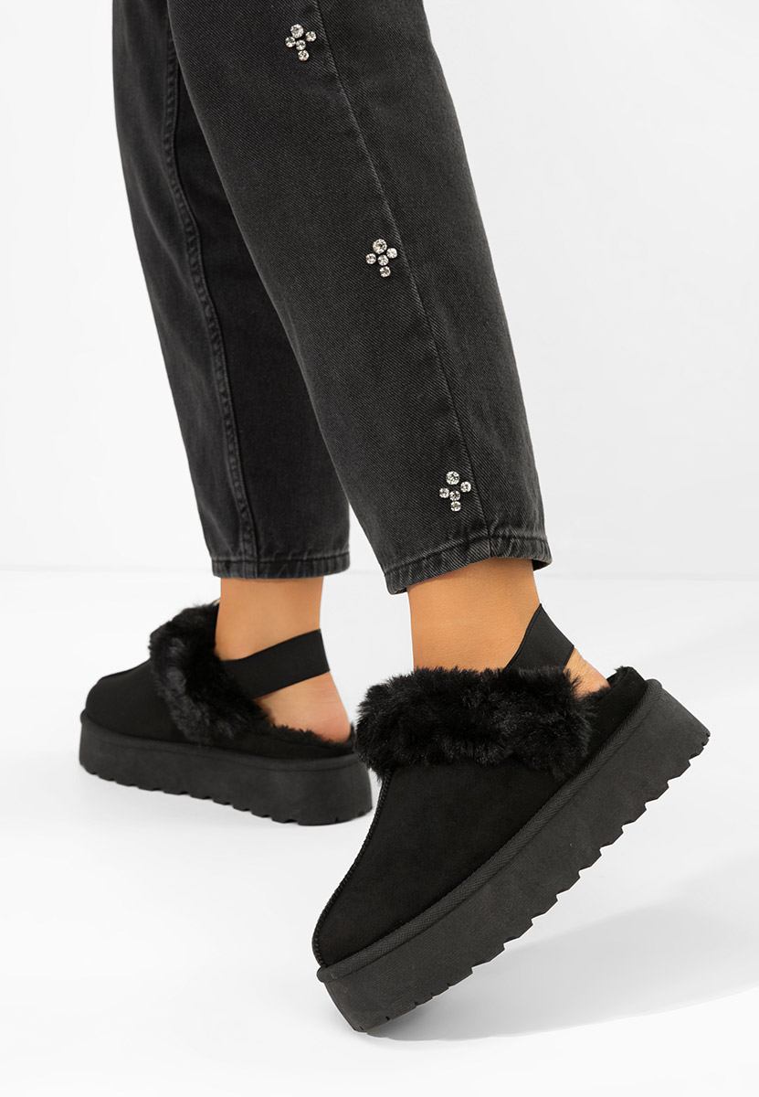 Ciabatte platform Edden nero