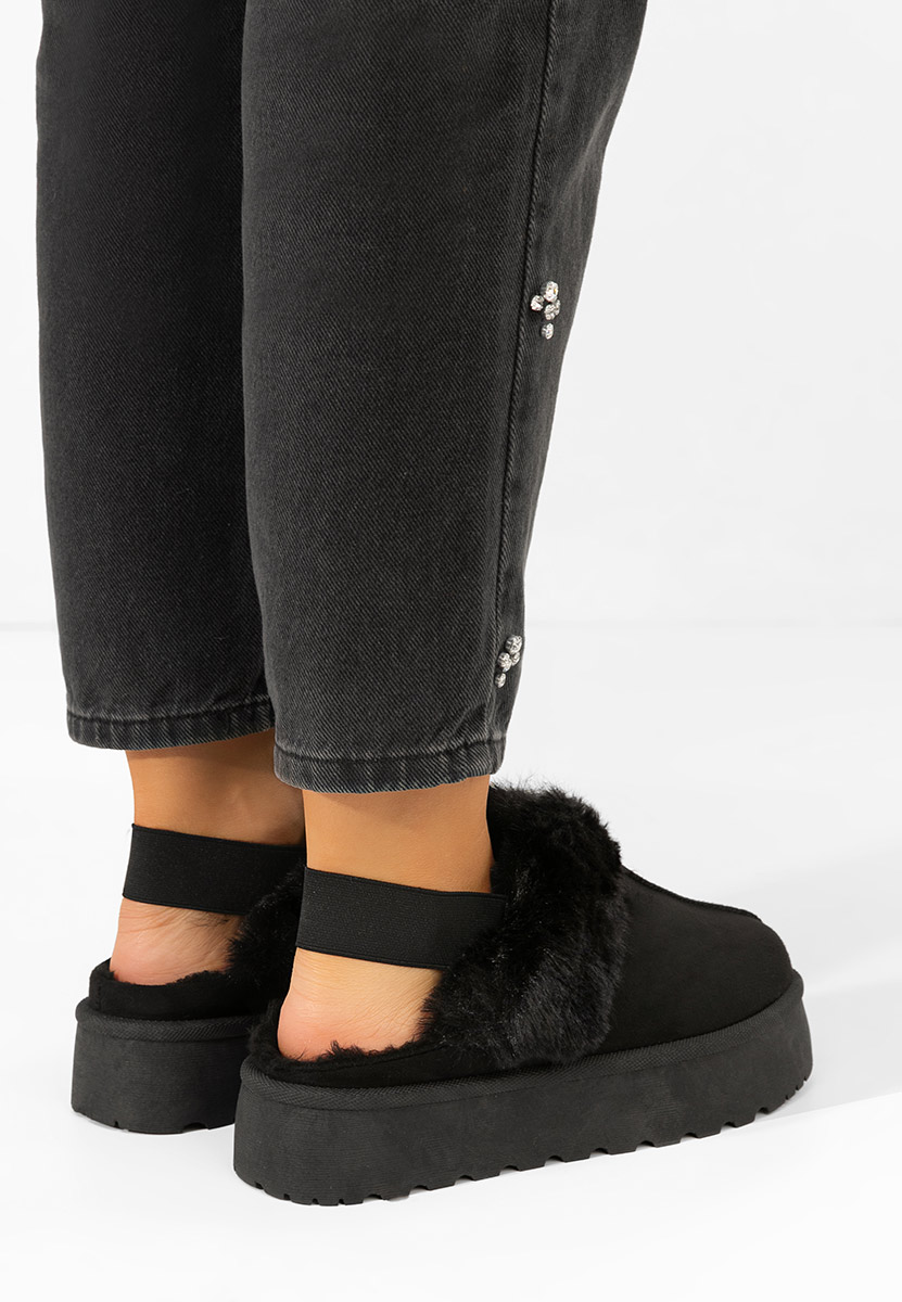 Ciabatte platform Edden nero