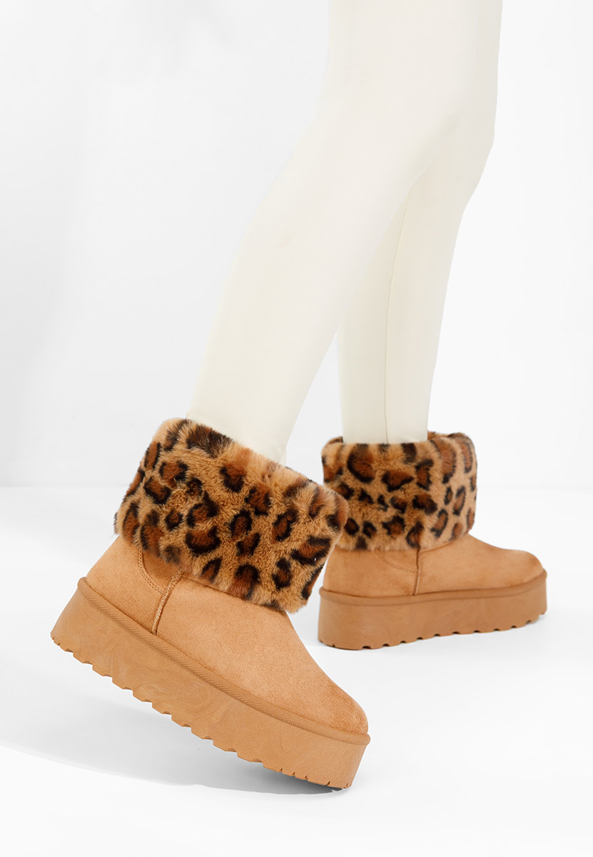 Stivali con piattaforma Samyra camel