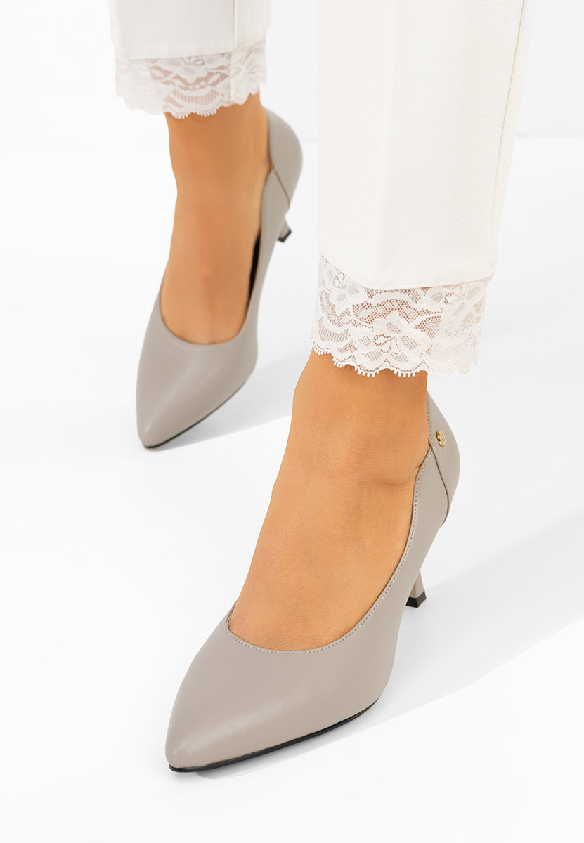 Décolleté tacco a spillo Karita grigio