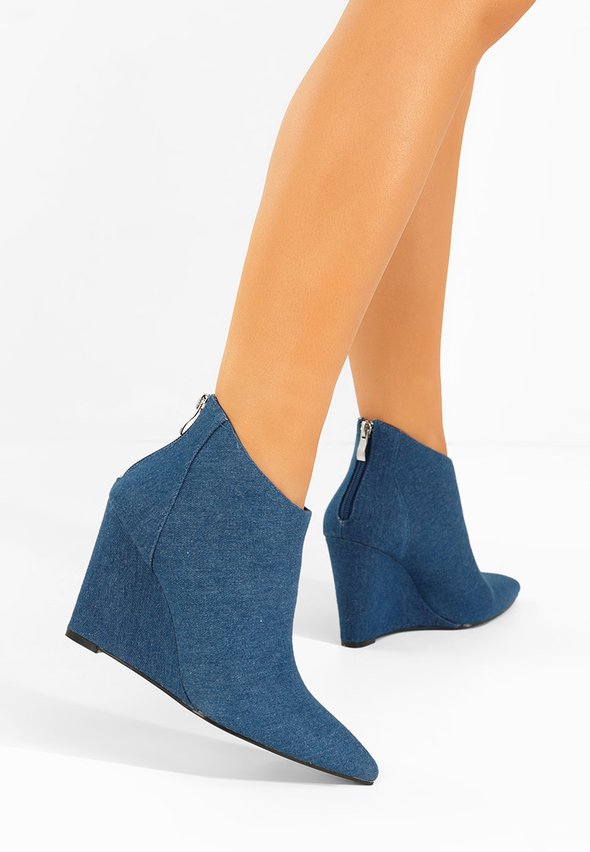 Tronchetti con zeppa Shenna V4 denim