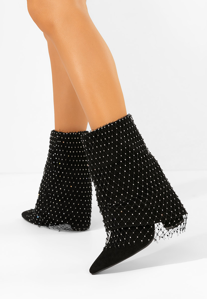 Tronchetti con tacco largo Almaria nero