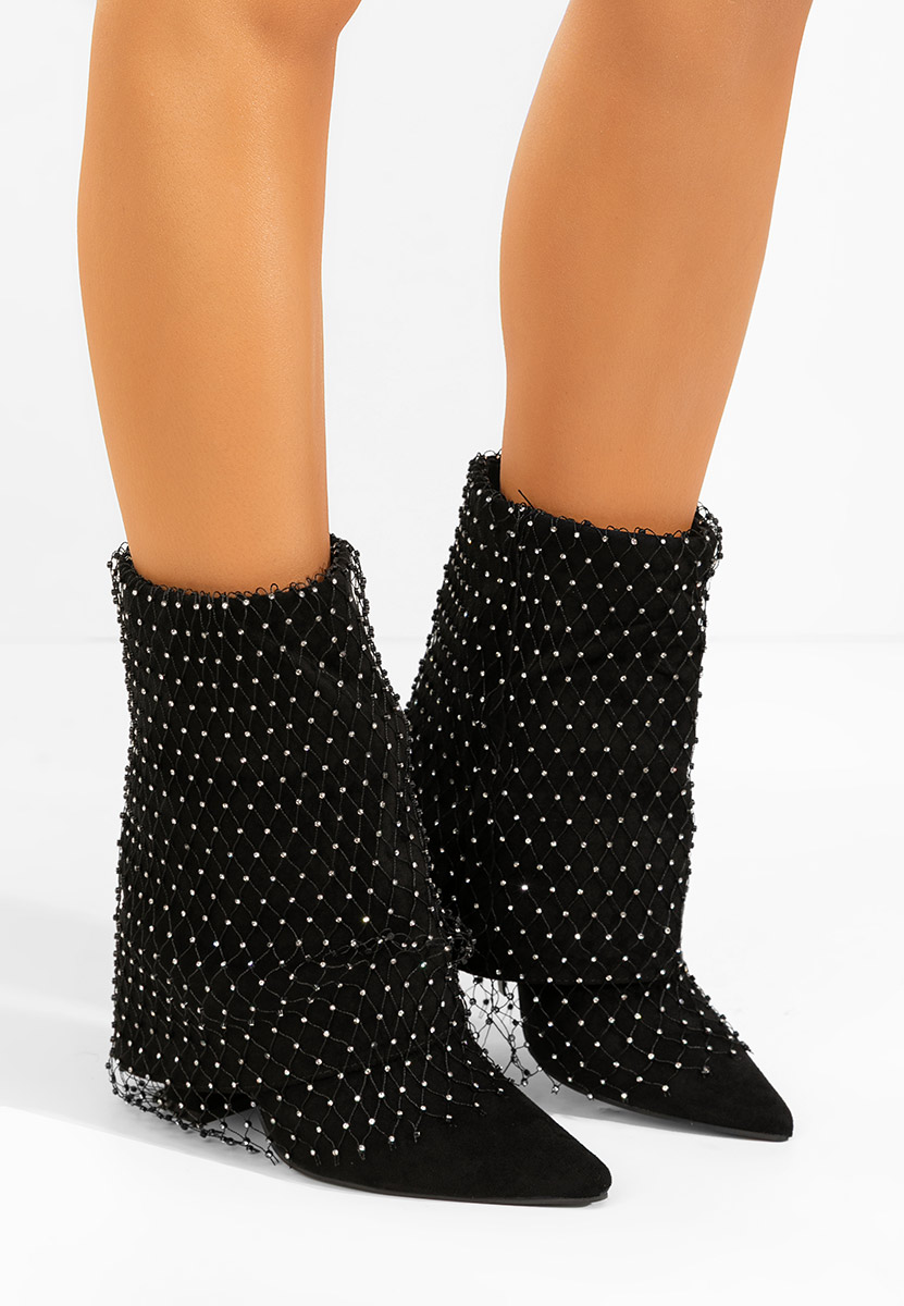 Tronchetti con tacco largo Almaria nero