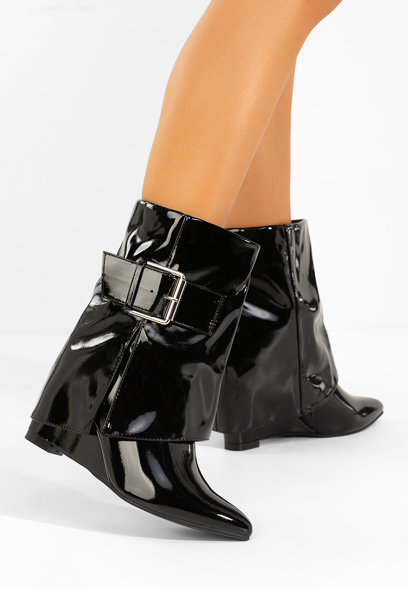 Tronchetti con zeppa Irinea nero