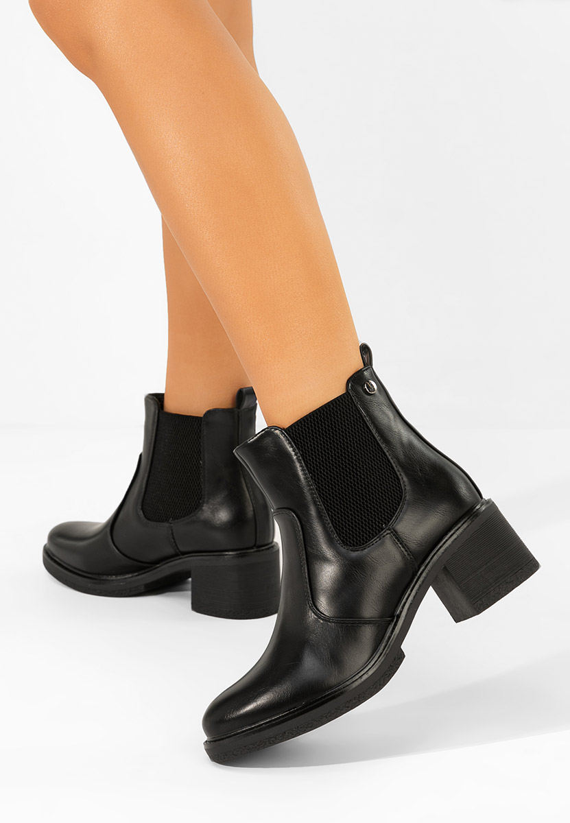 Stivaletto chelsea donna Flaviama nero