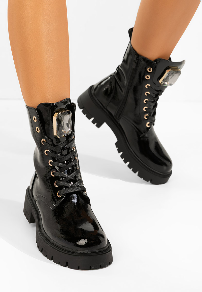 Anfibi donna Tatiania nero