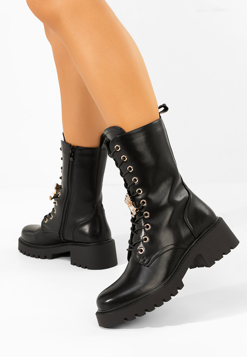 Anfibi donna Fabina nero