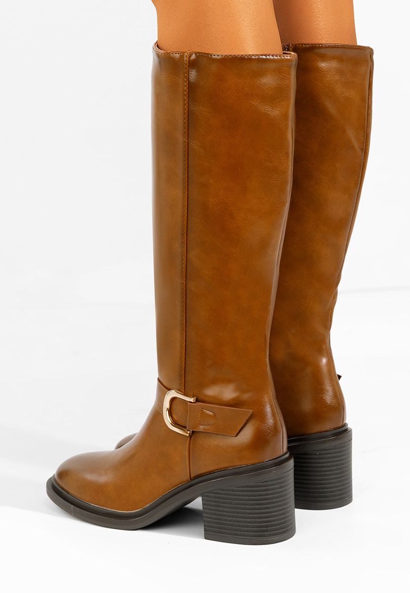 Stivali con tacco Nistoria camel