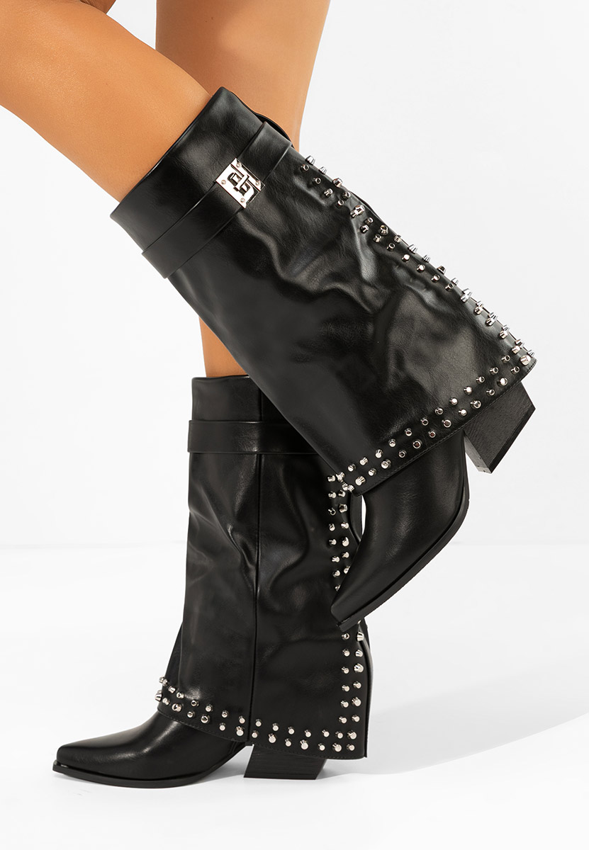 Stivali con tacco Naielia nero