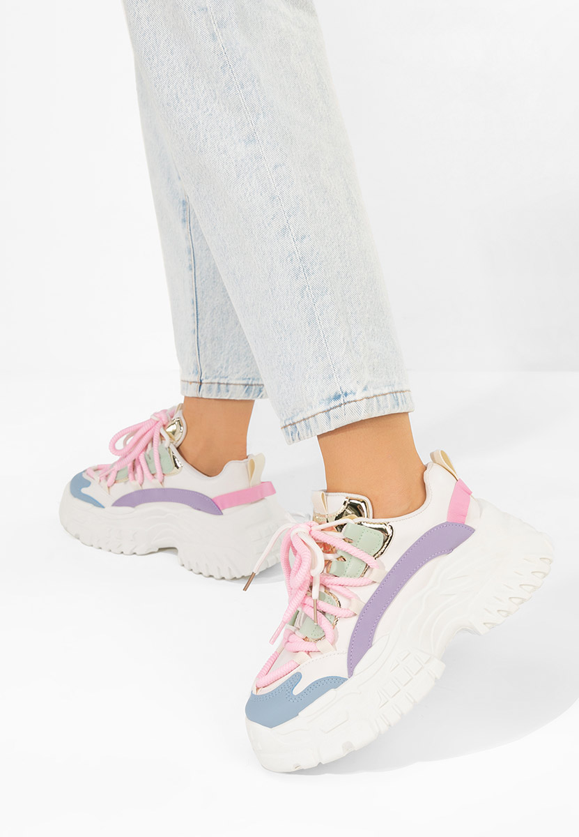 Sneakers con zeppa Elvora colorate