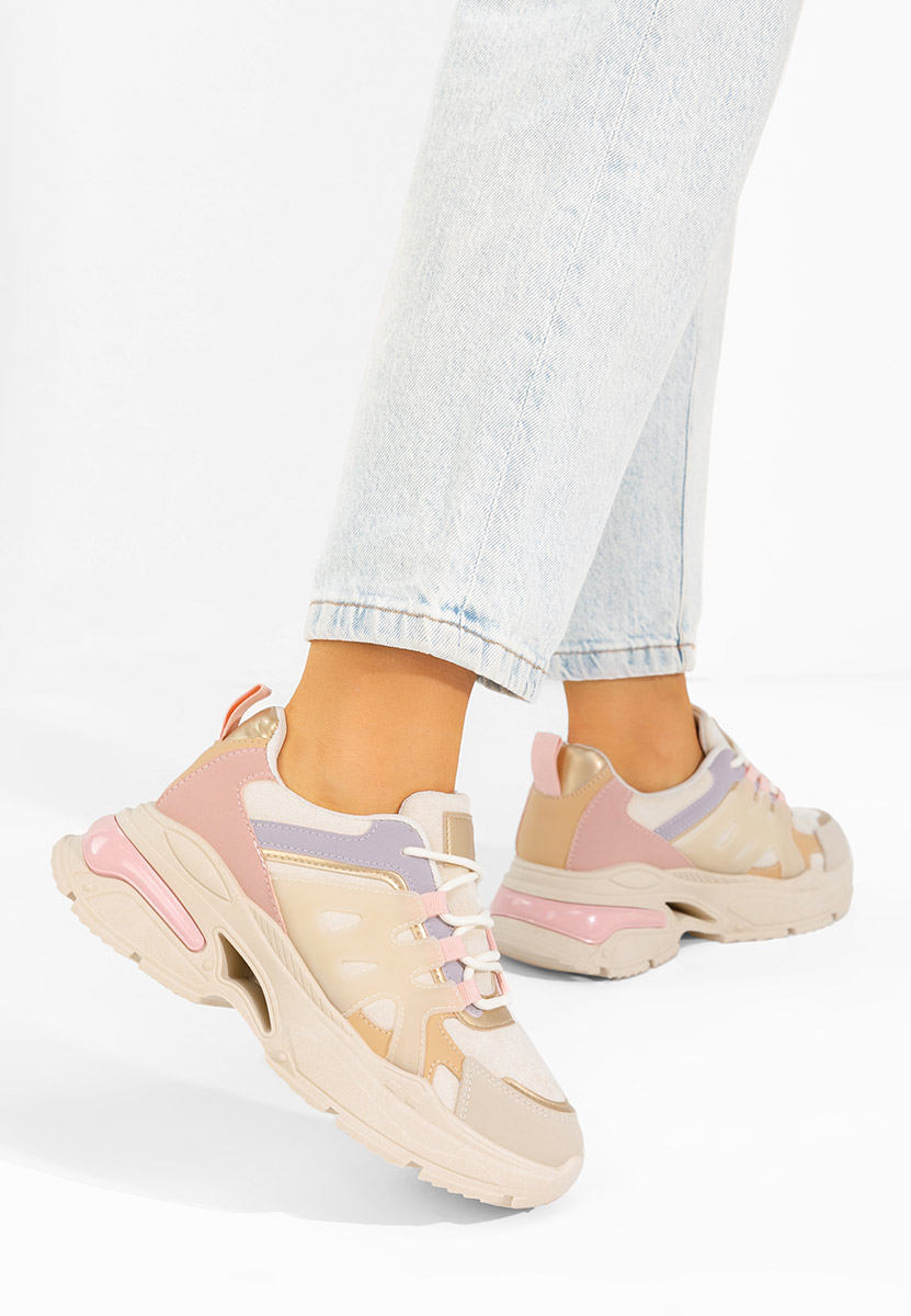 Sneakers con zeppa Alverisa colorate