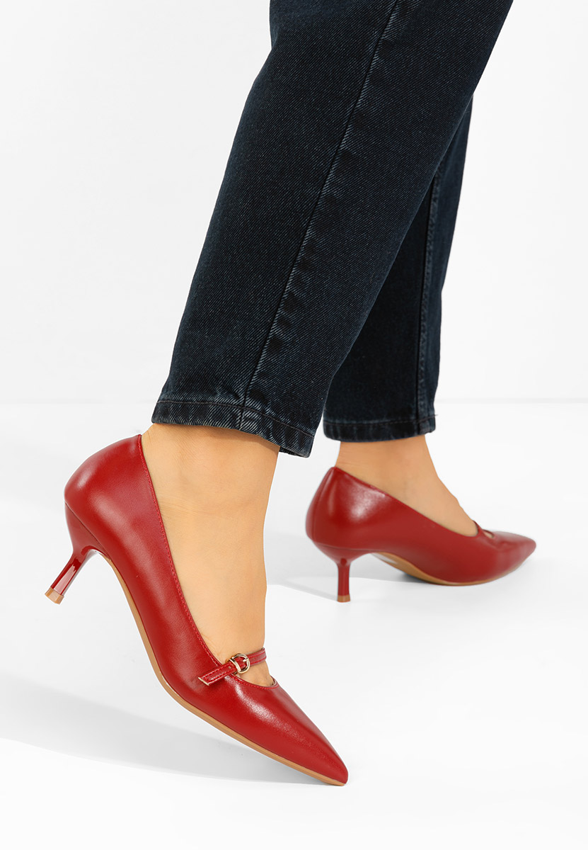 Décolleté tacco a spillo Rilora rosso