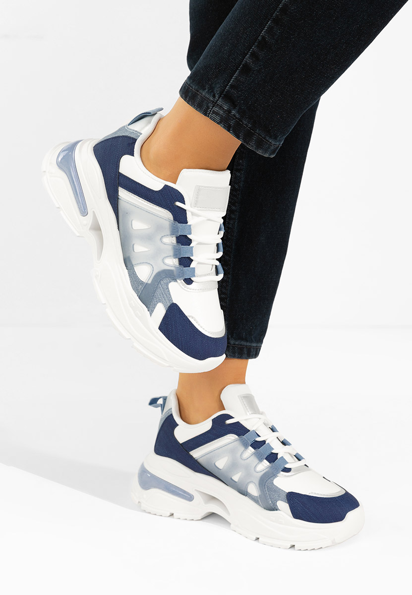 Sneakers con zeppa Alverisa blu