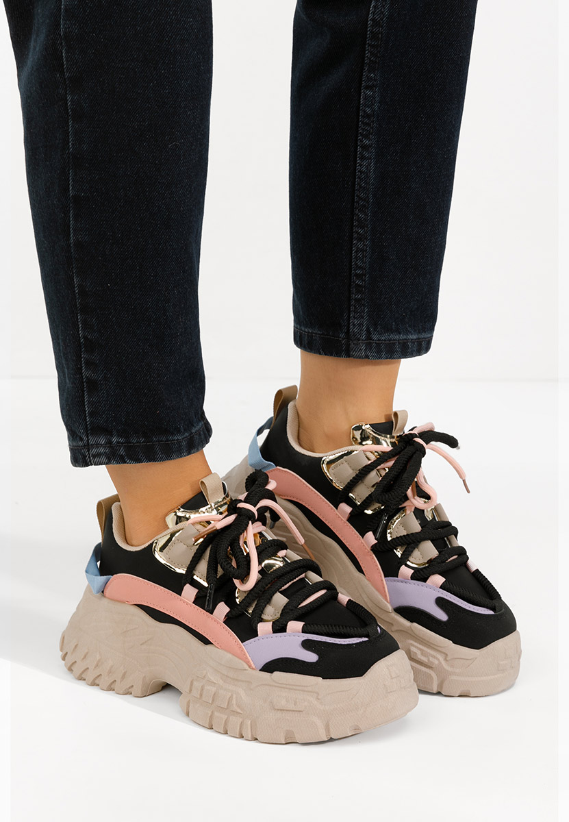 Sneakers con zeppa Elvora nero