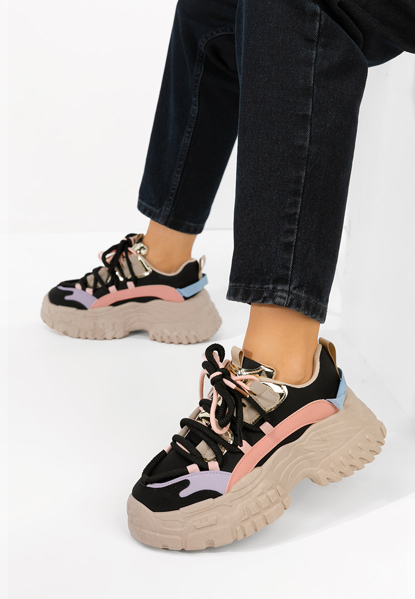 Sneakers con zeppa Elvora nero