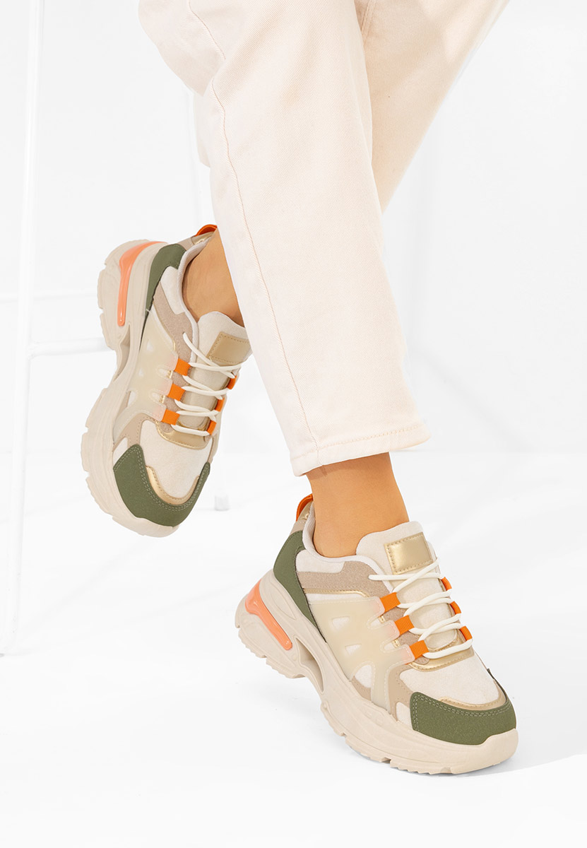 Sneakers con zeppa Alverisa verdi