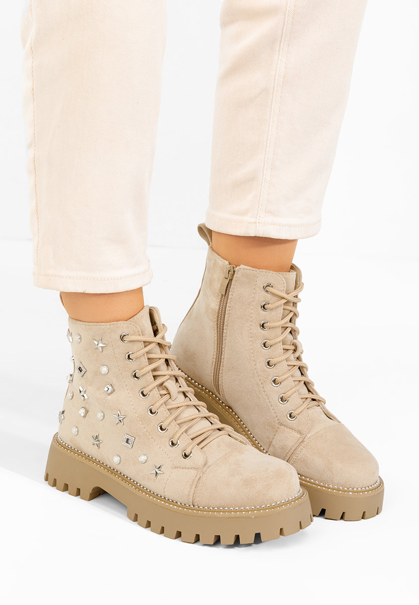 Scarponcini donna Stelyana beige