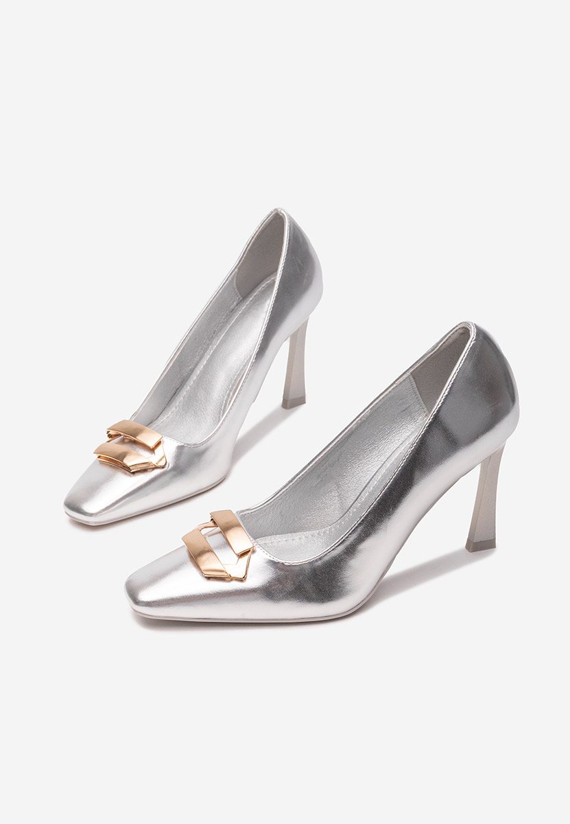 Décolleté tacco a spillo Xeresa argento