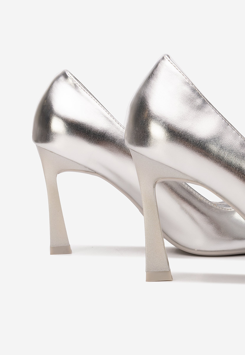 Décolleté tacco a spillo Xeresa argento