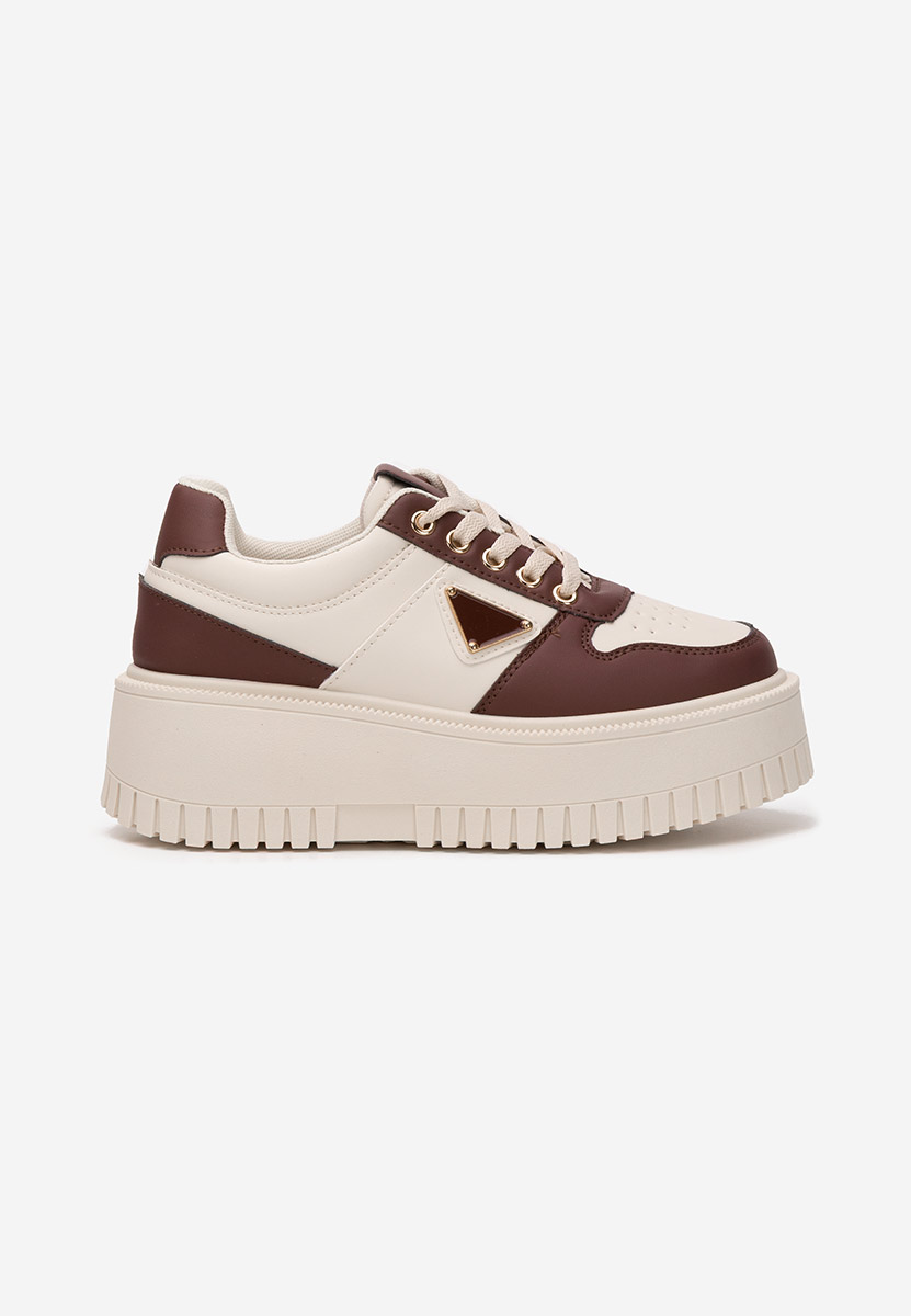 Sneakers con plateau Madaline granata