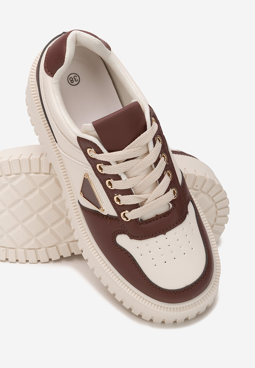 Sneakers con plateau Madaline granata