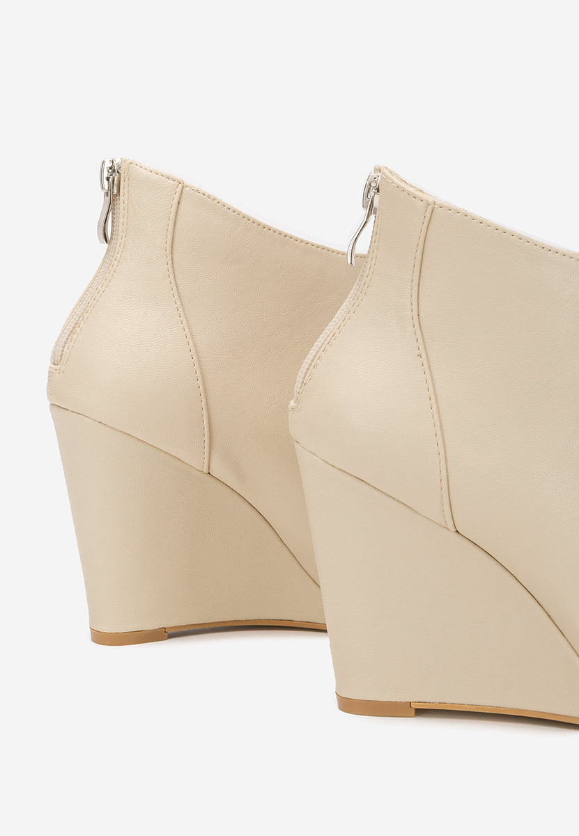 Tronchetti con zeppa Shenna V2 beige