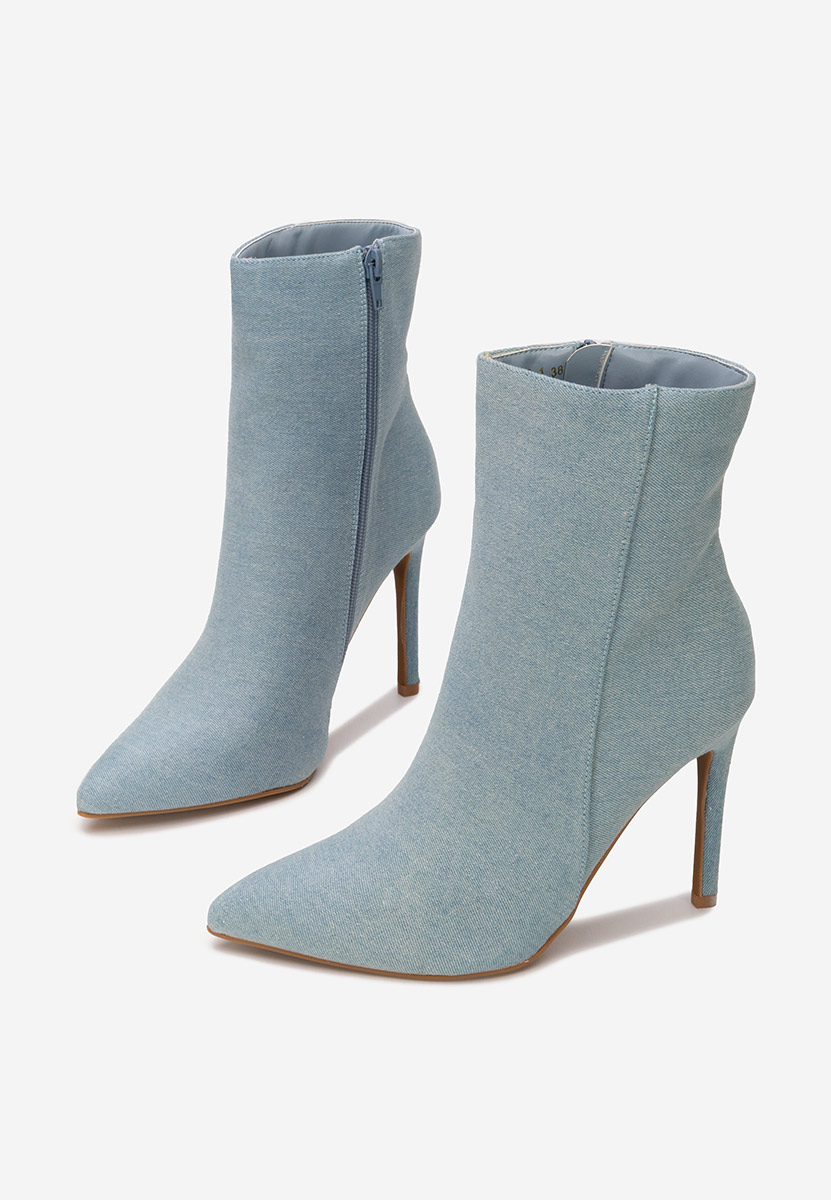 Tronchetti tacco a spillo Cendria denim