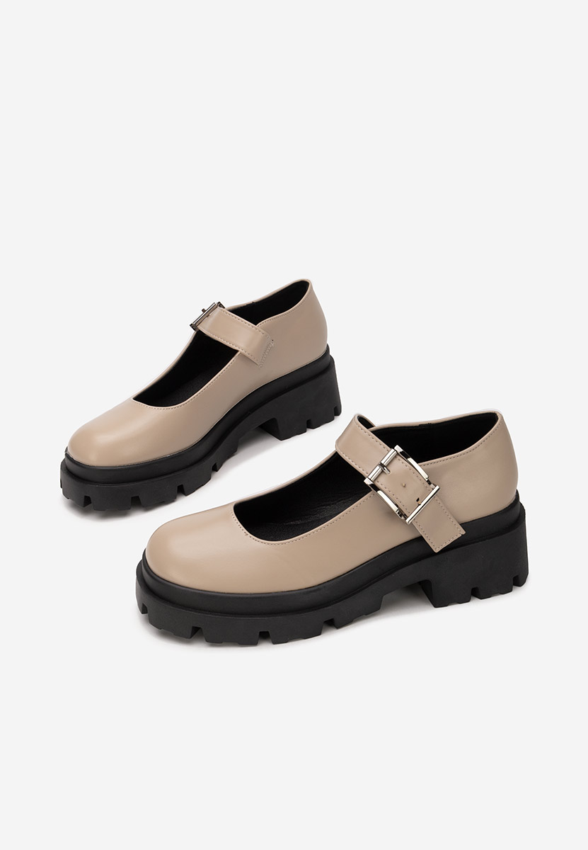 Scarpe con plateau Masovia beige