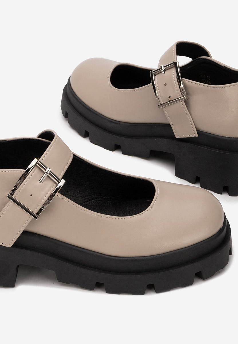 Scarpe con plateau Masovia beige