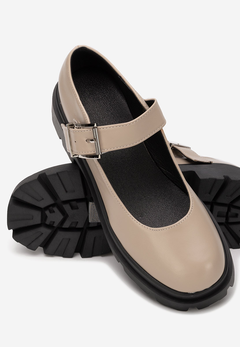 Scarpe con plateau Masovia beige