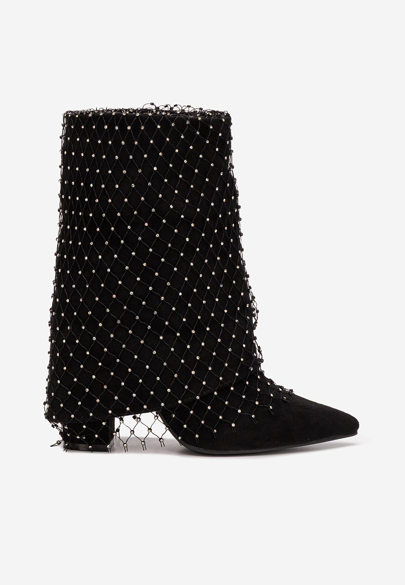 Tronchetti con tacco largo Almaria nero