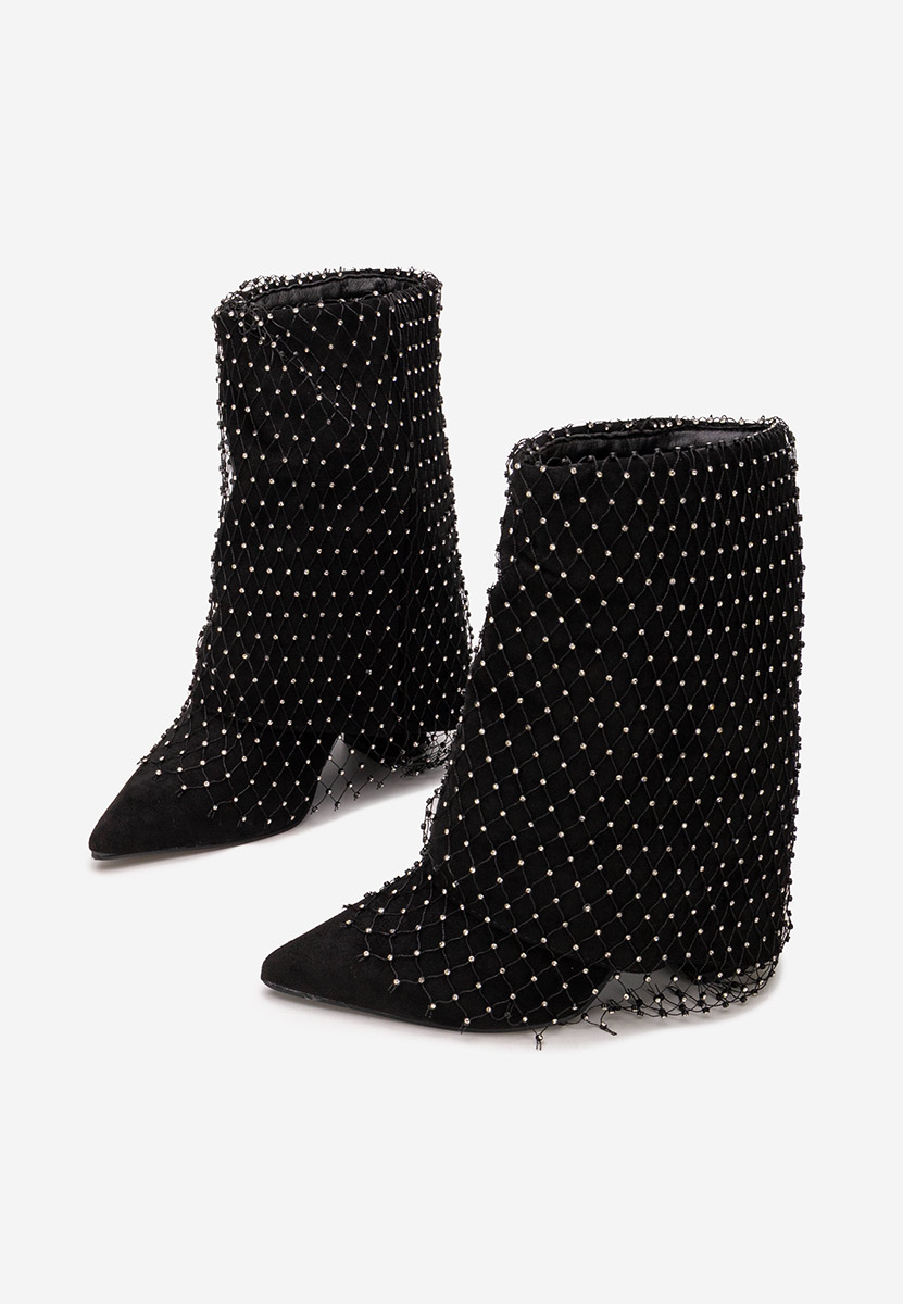 Tronchetti con tacco largo Almaria nero