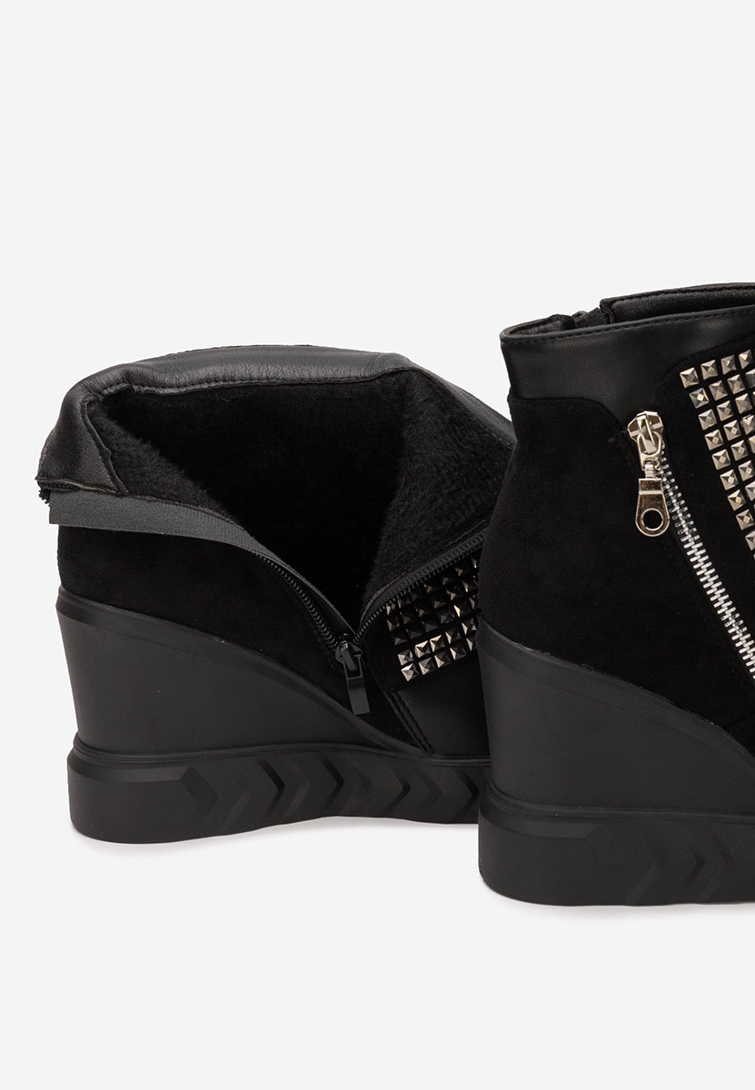 Stivaletti con zeppa Ismelora nero