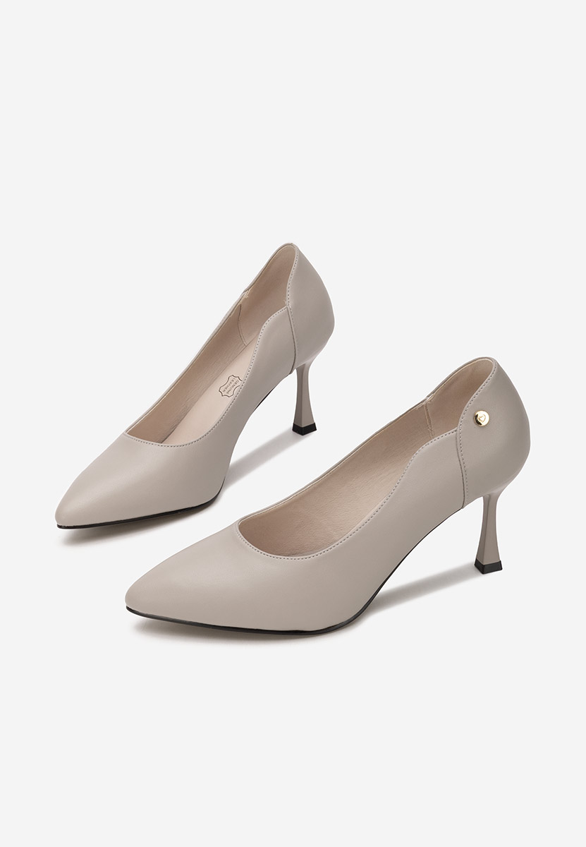 Décolleté tacco a spillo Karita grigio