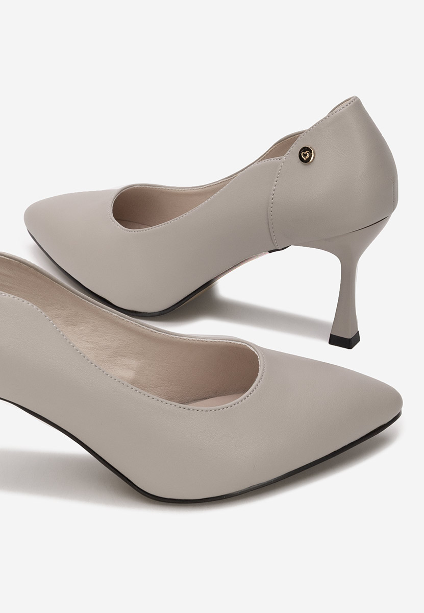 Décolleté tacco a spillo Karita grigio