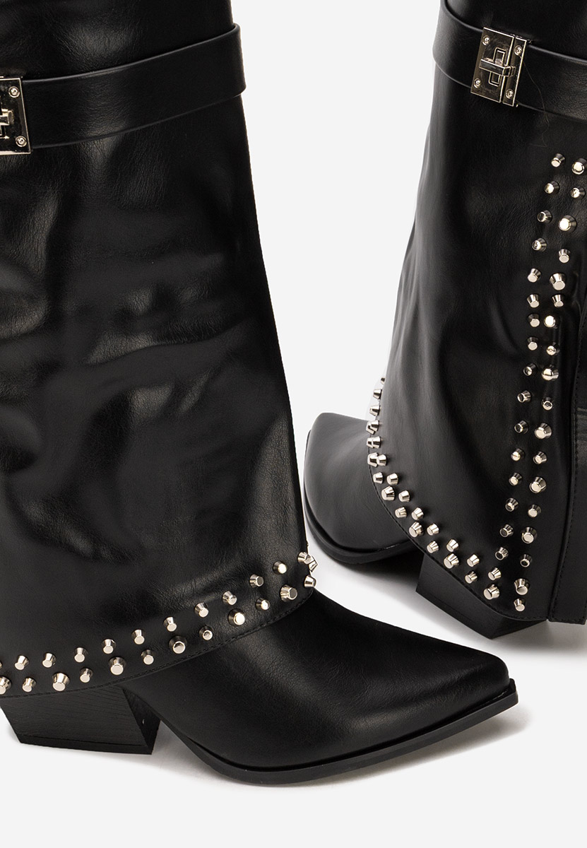 Stivali con tacco Naielia nero