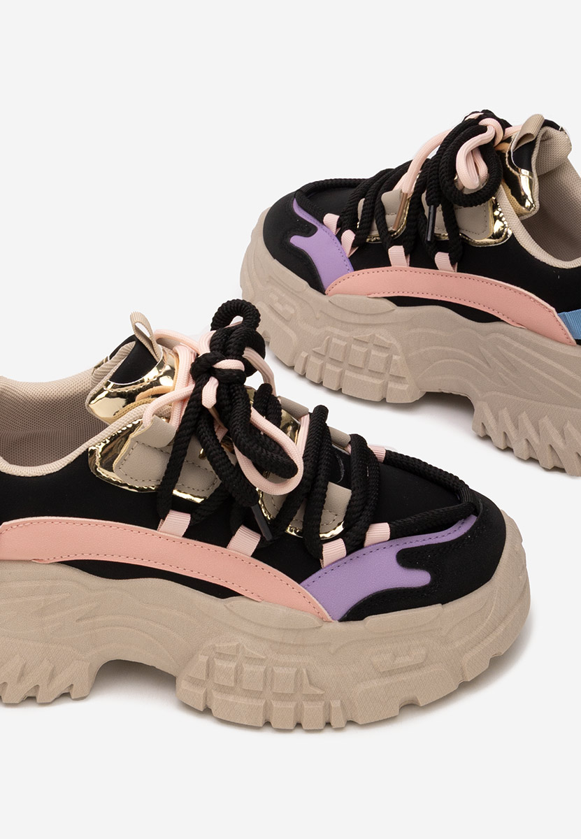 Sneakers con zeppa Elvora nero