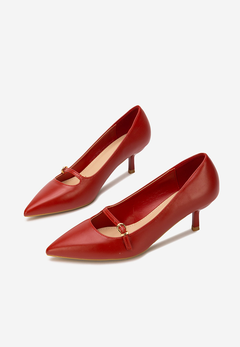 Décolleté tacco a spillo Rilora rosso