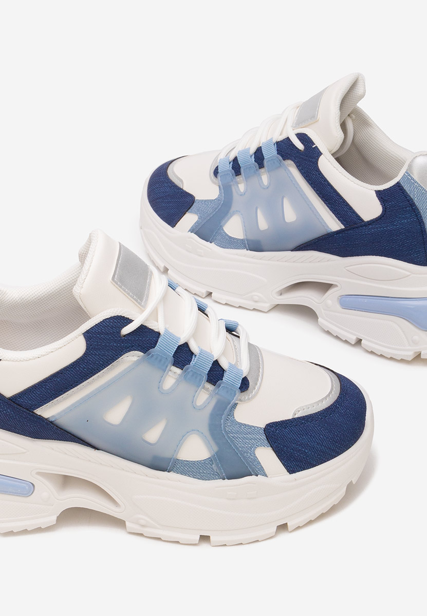 Sneakers con zeppa Alverisa blu