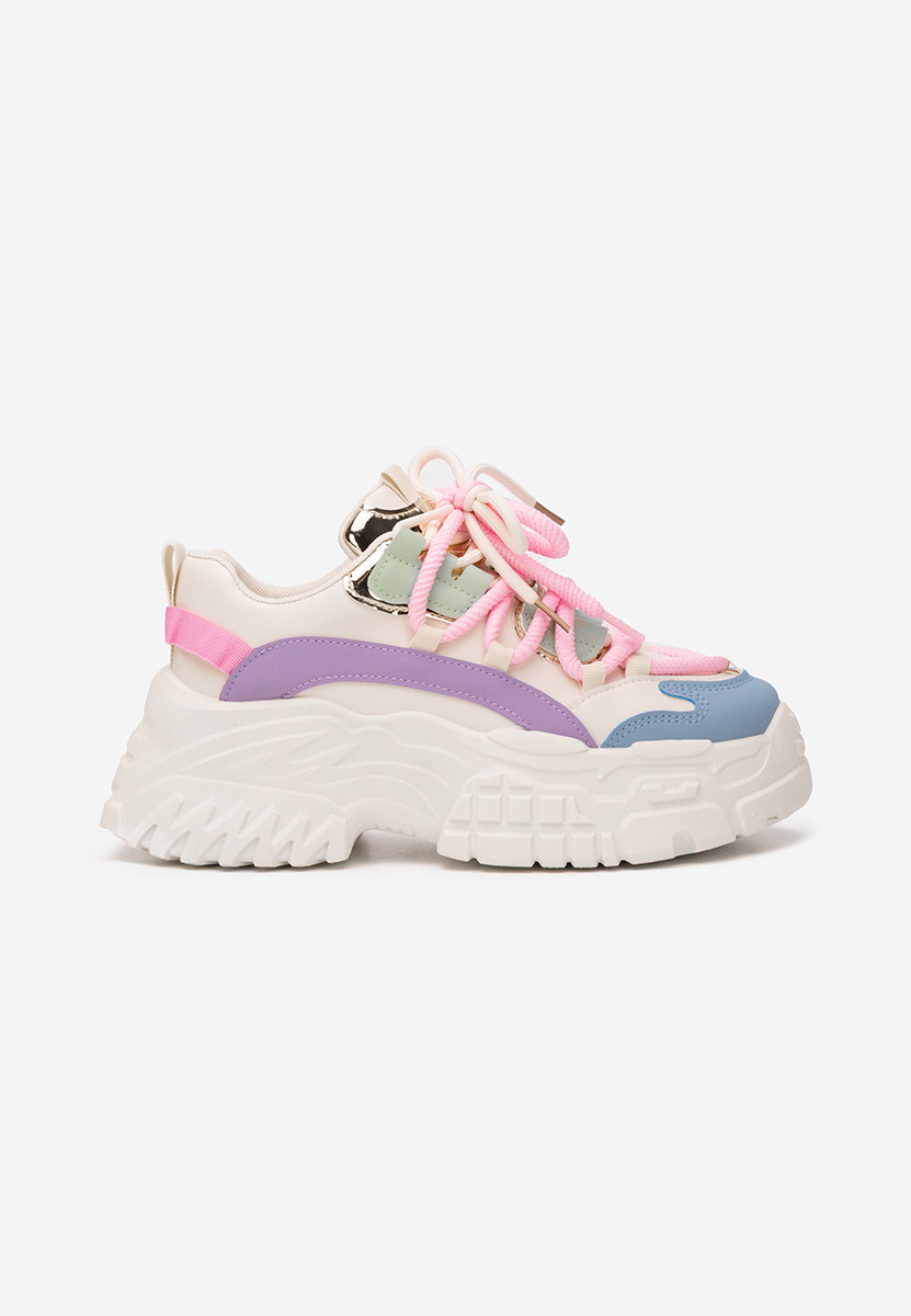 Sneakers con zeppa Elvora colorate