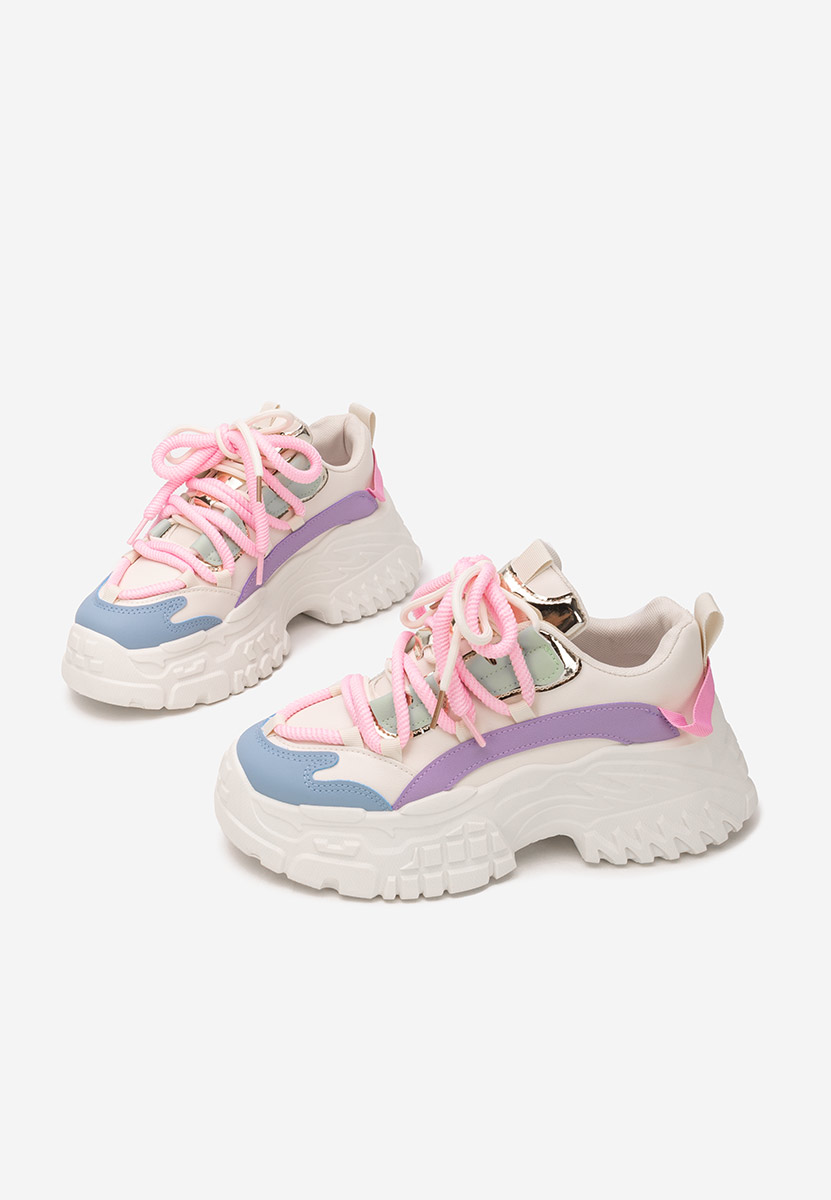 Sneakers con zeppa Elvora colorate