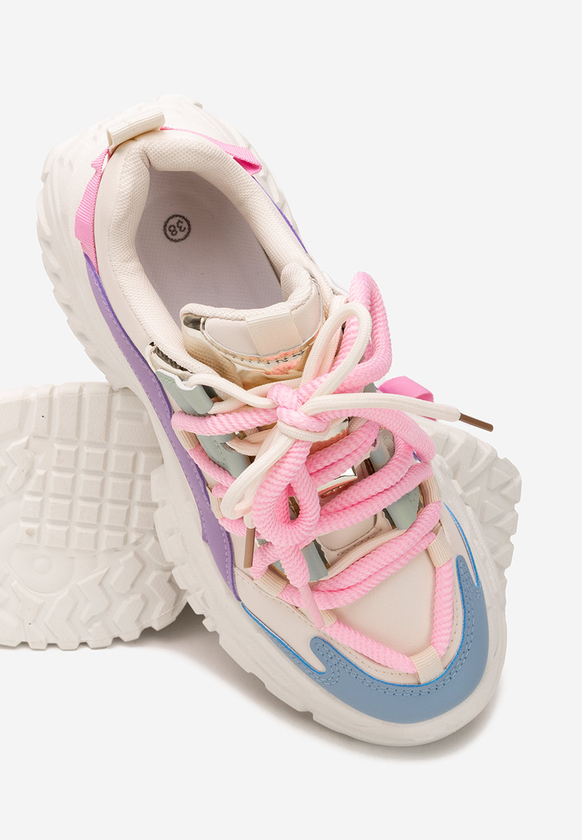 Sneakers con zeppa Elvora colorate