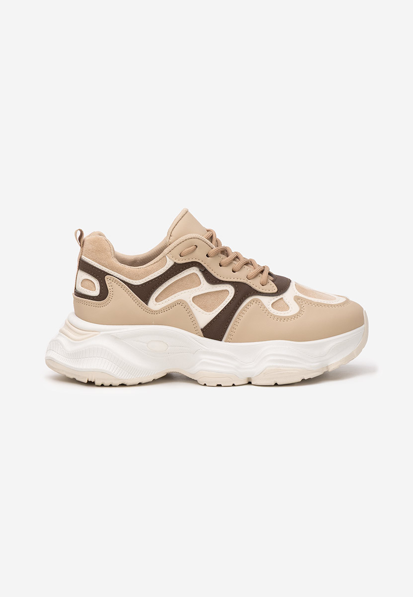 Sneakers con plateau Glavora beige