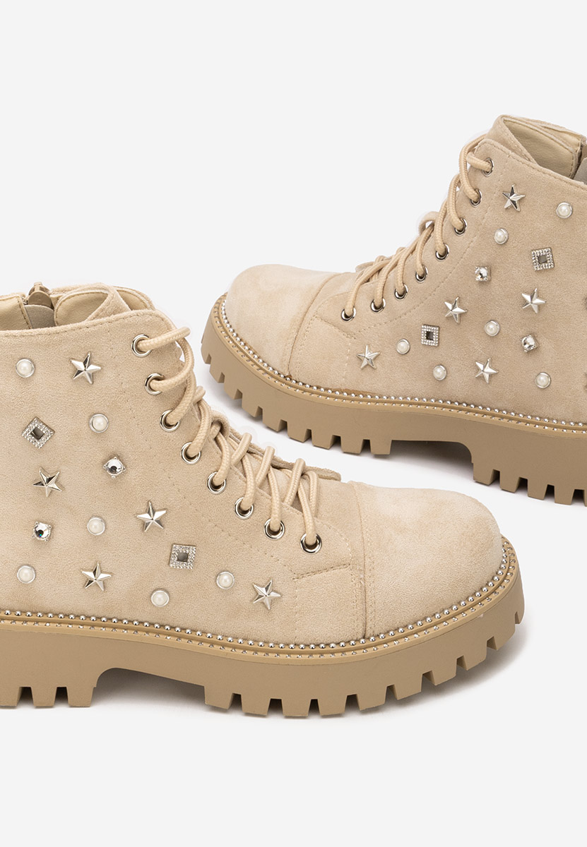 Scarponcini donna Stelyana beige