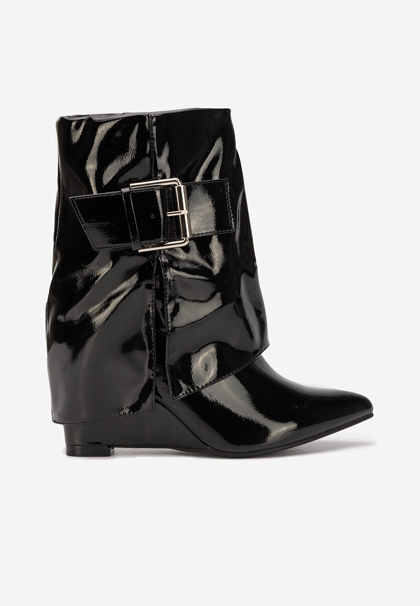 Tronchetti con zeppa Irinea nero