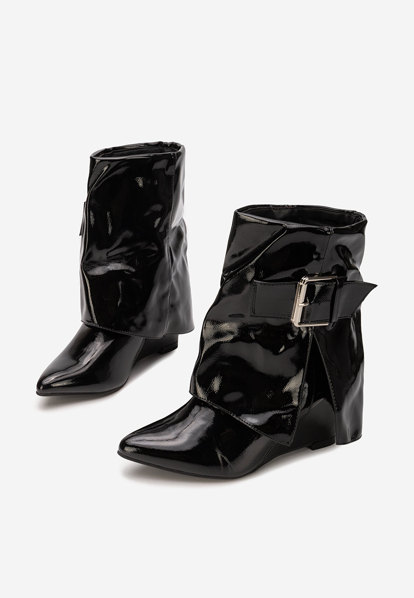 Tronchetti con zeppa Irinea nero