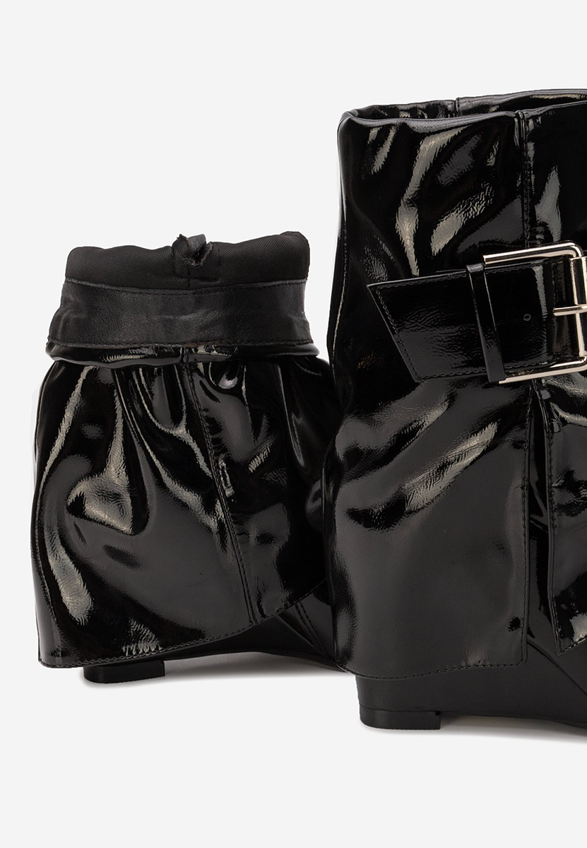 Tronchetti con zeppa Irinea nero