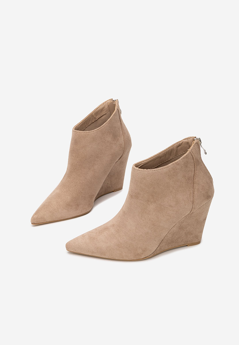 Tronchetti con zeppa Shenna V3 cachi