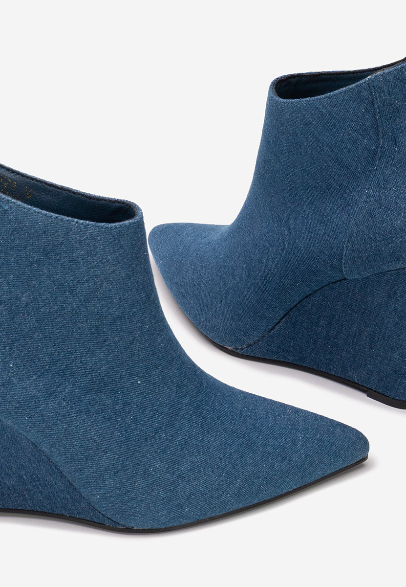 Tronchetti con zeppa Shenna V4 denim