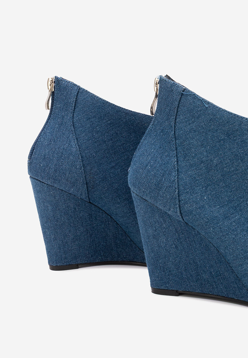 Tronchetti con zeppa Shenna V4 denim